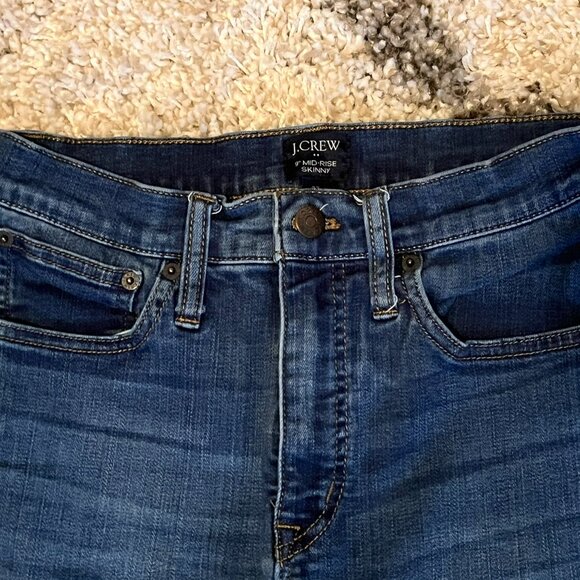 J.Crew 9” Mid-Rise Skinny Jeans size 27 inseam 24 - Picture 3 of 11